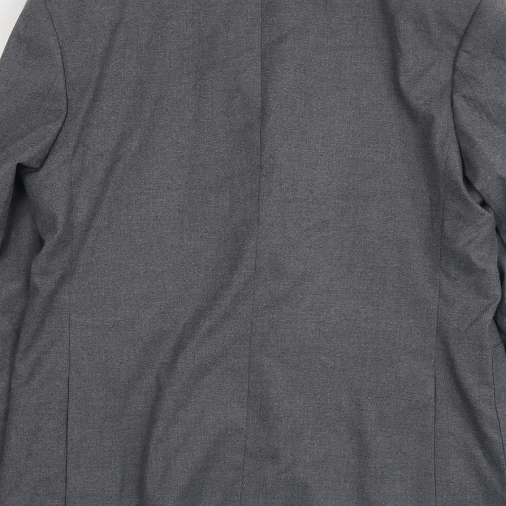 Marks and Spencer Mens Grey Polyester Jacket Suit Jacket Size 38 Regular