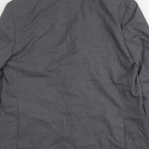 Marks and Spencer Mens Grey Polyacrylate Fibre Jacket Suit Jacket Size 44 Regular
