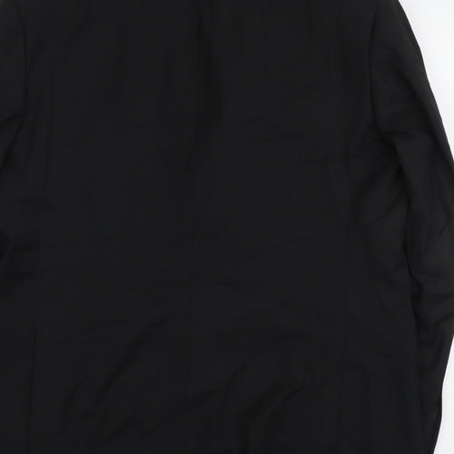 Marks and Spencer Mens Black Polyester Jacket Suit Jacket Size 42 Regular