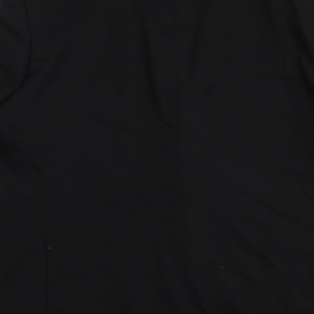 Marks and Spencer Mens Black Polyester Tuxedo Suit Jacket Size 48 Regular