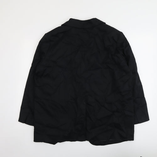 Marks and Spencer Womens Black Lyocell Jacket Blazer Size 16