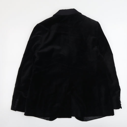 Marks and Spencer Womens Black Polyester Jacket Suit Jacket Size 14