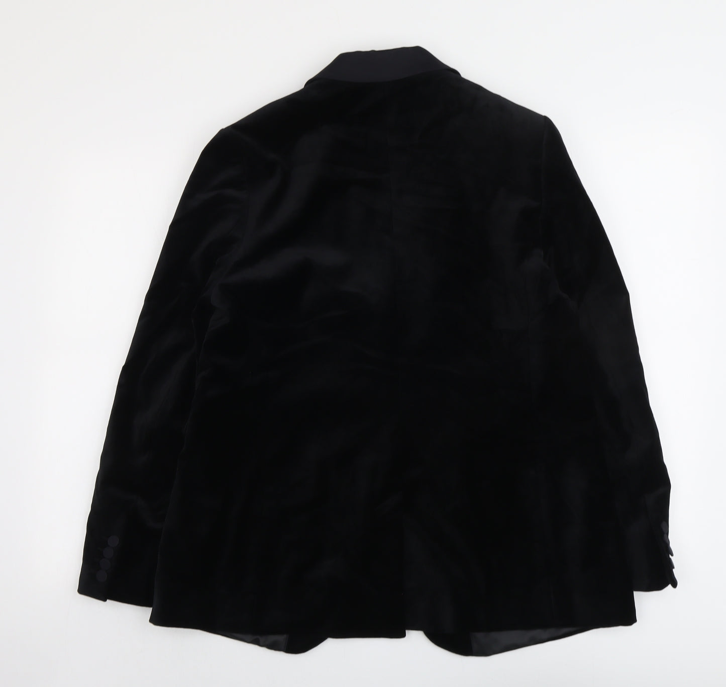 Marks and Spencer Womens Black Polyester Jacket Suit Jacket Size 14