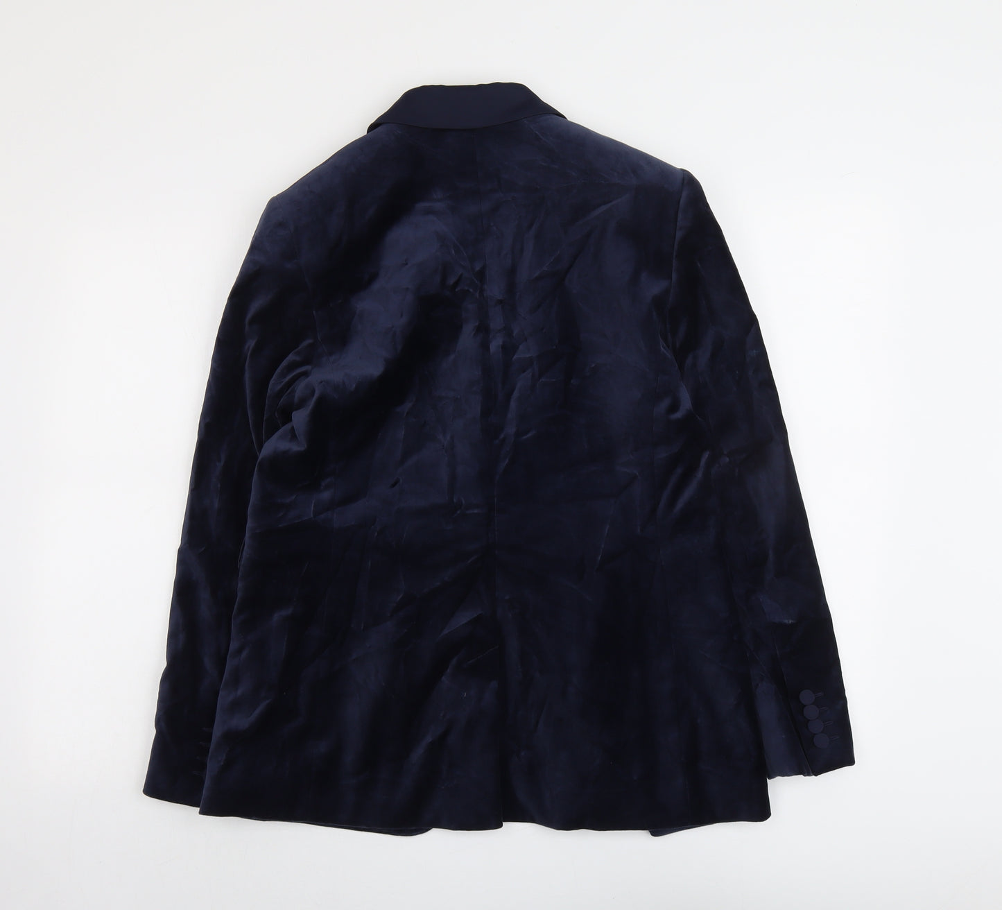Marks and Spencer Womens Blue Polyester Jacket Suit Jacket Size 12