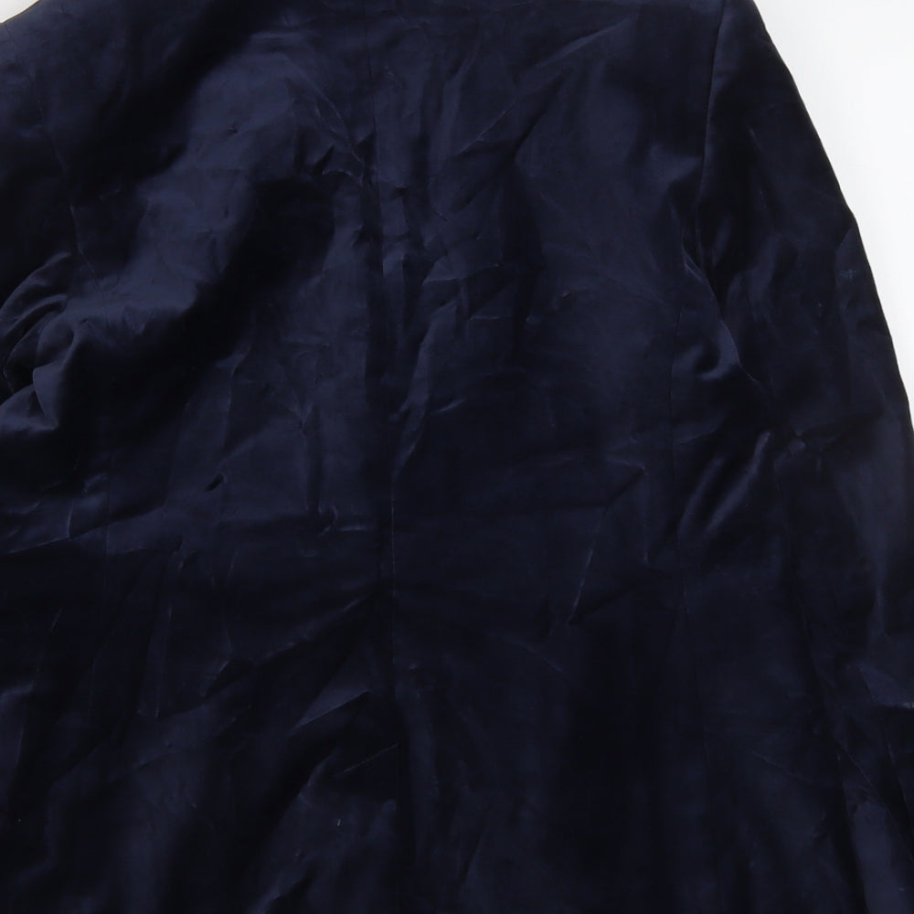 Marks and Spencer Womens Blue Polyester Jacket Suit Jacket Size 12