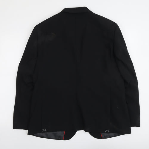 Marks and Spencer Mens Black Wool Jacket Suit Jacket Size 44 Regular