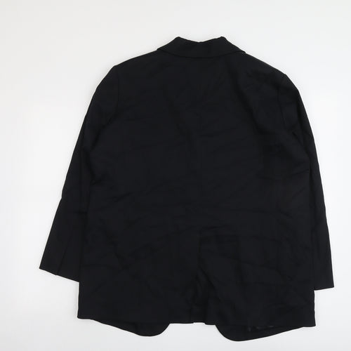 Marks and Spencer Womens Black Lyocell Jacket Suit Jacket Size 14