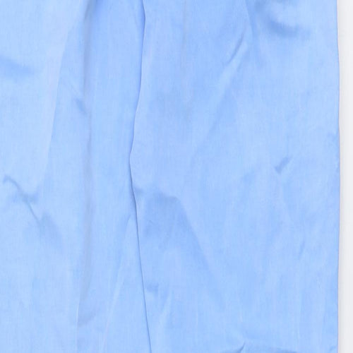 Joules Womens Blue Cotton Chino Trousers Size 8 L30 in Regular Button