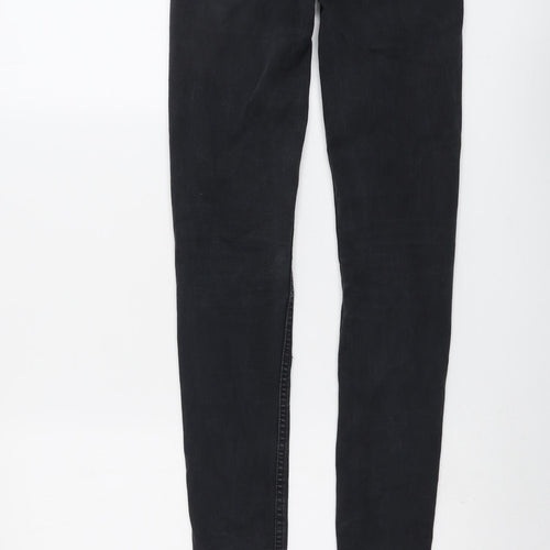 Levi's Womens Grey Cotton Skinny Jeans Size 24 in L31 in Regular Button