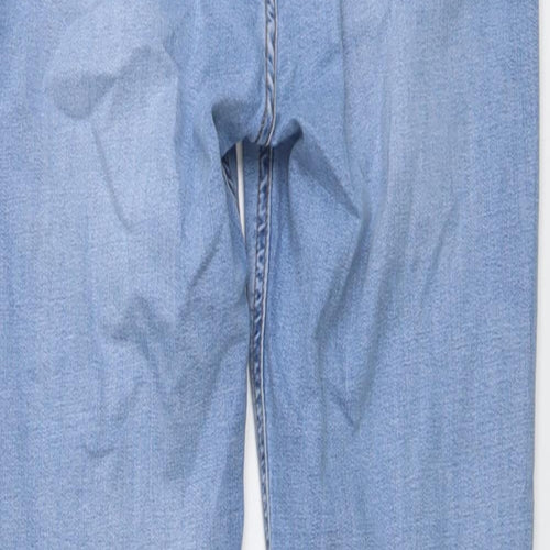 Per Una Womens Blue Cotton Skinny Jeans Size 10 L28 in Regular Button