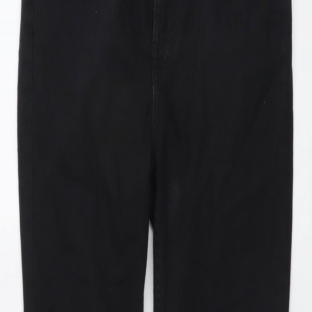 Lee Mens Black Cotton Skinny Jeans Size 30 in L31 in Regular Button