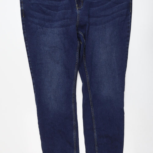 Jacamo Mens Blue Cotton Skinny Jeans Size 48 in L32 in Regular Button