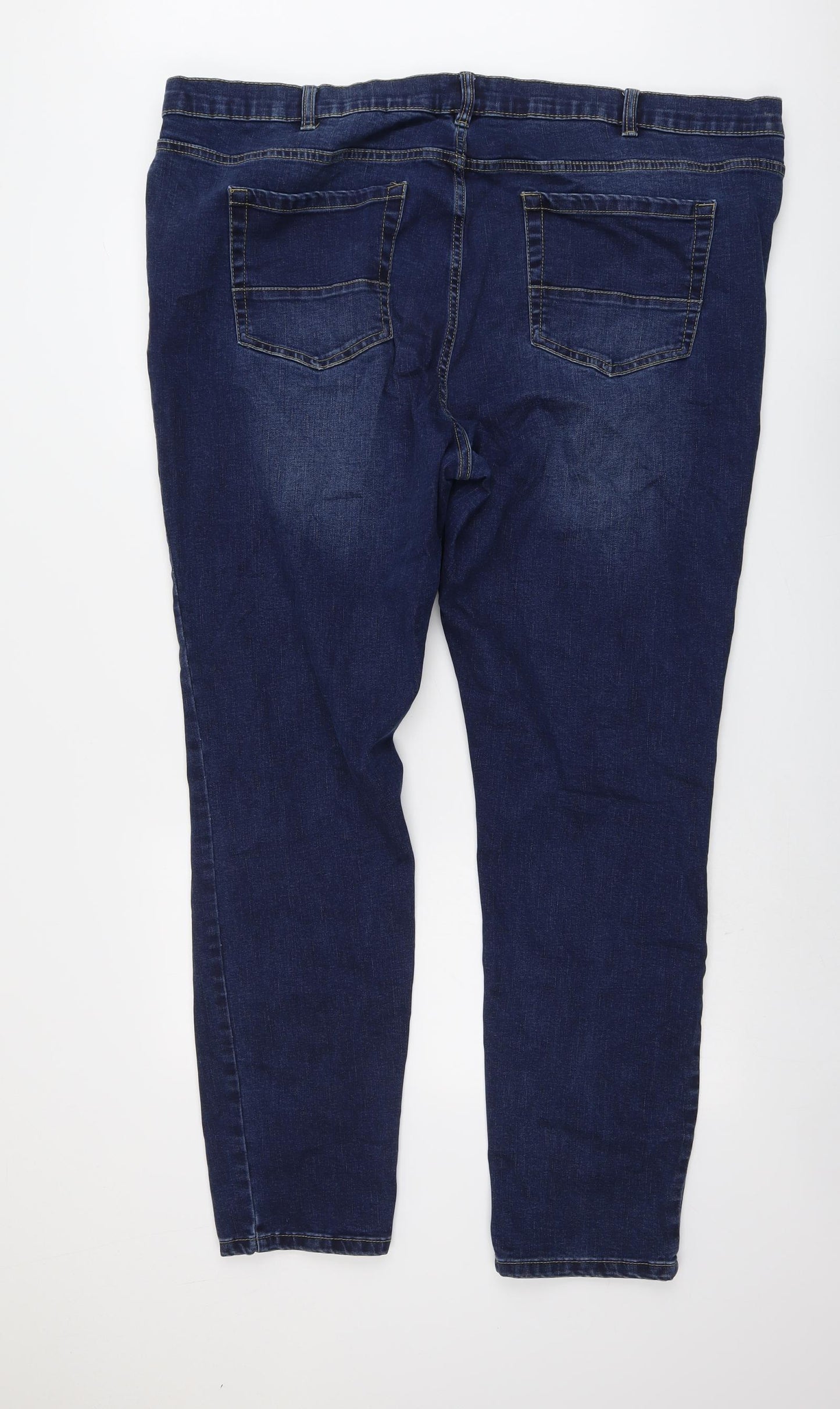 Jacamo Mens Blue Cotton Skinny Jeans Size 48 in L32 in Regular Button