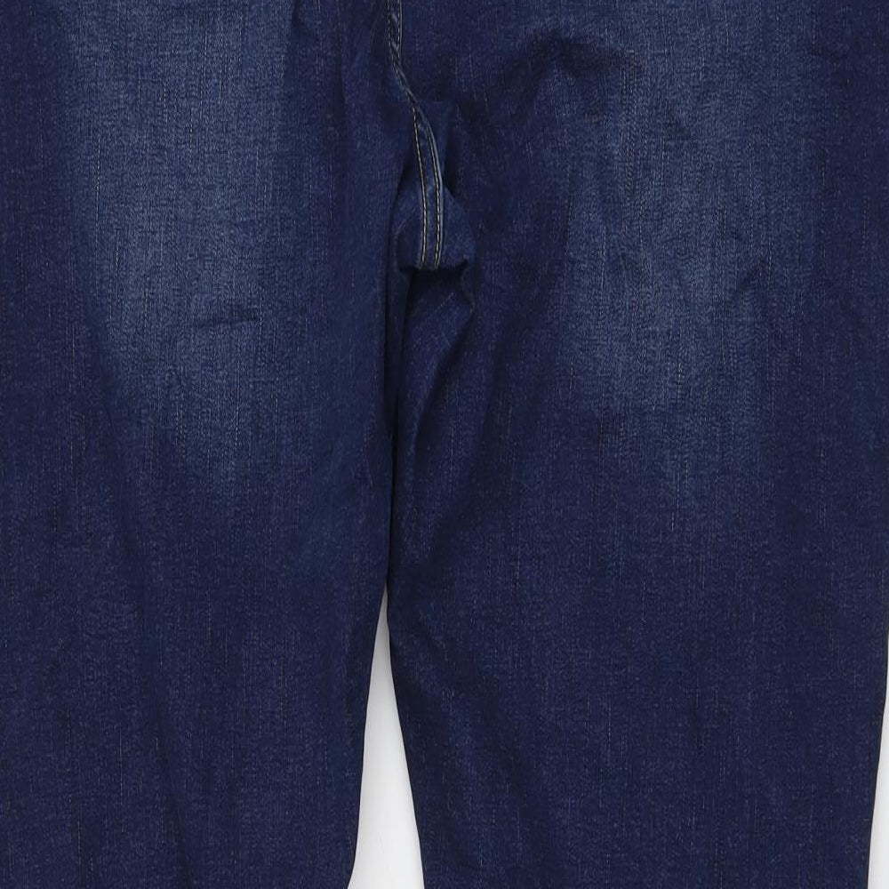 Jacamo Mens Blue Cotton Skinny Jeans Size 48 in L32 in Regular Button