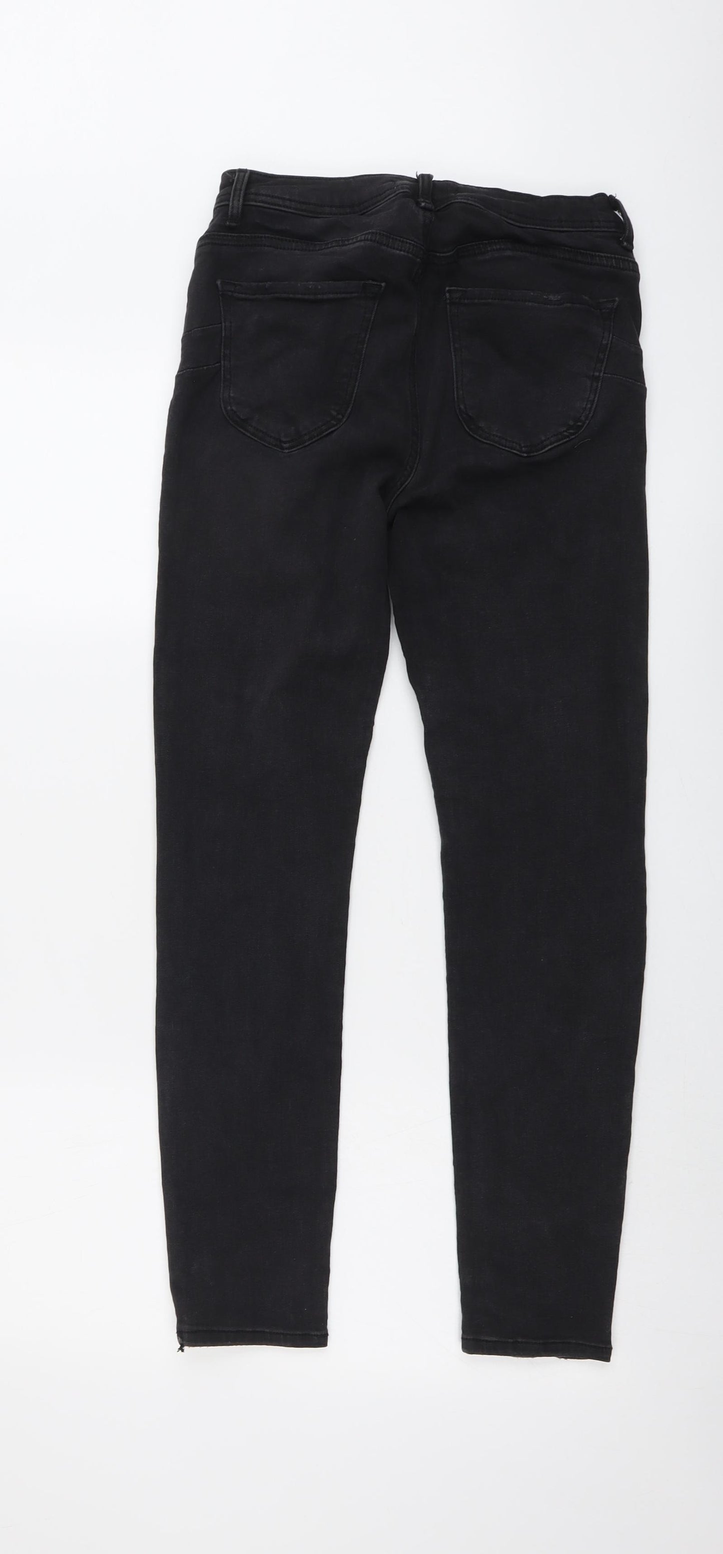 FOREVER 21 Womens Grey Cotton Skinny Jeans Size 27 in L28 in Regular Button
