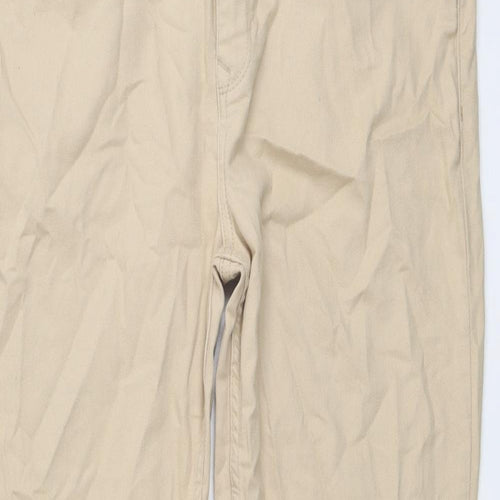 White Label Womens Beige Cotton Skinny Jeans Size 16 L28 in Regular Button
