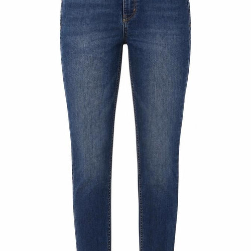 H&M Womens Blue Cotton Skinny Jeans Size 4 L29 in Regular Button