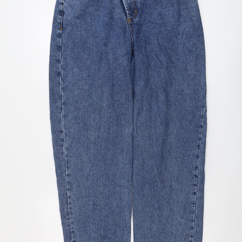COLLUSION Womens Blue Cotton Mom Jeans Size 28 in L32 in Regular Button