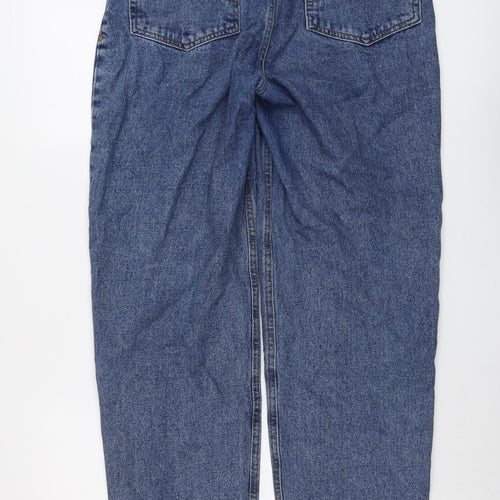COLLUSION Womens Blue Cotton Mom Jeans Size 28 in L32 in Regular Button
