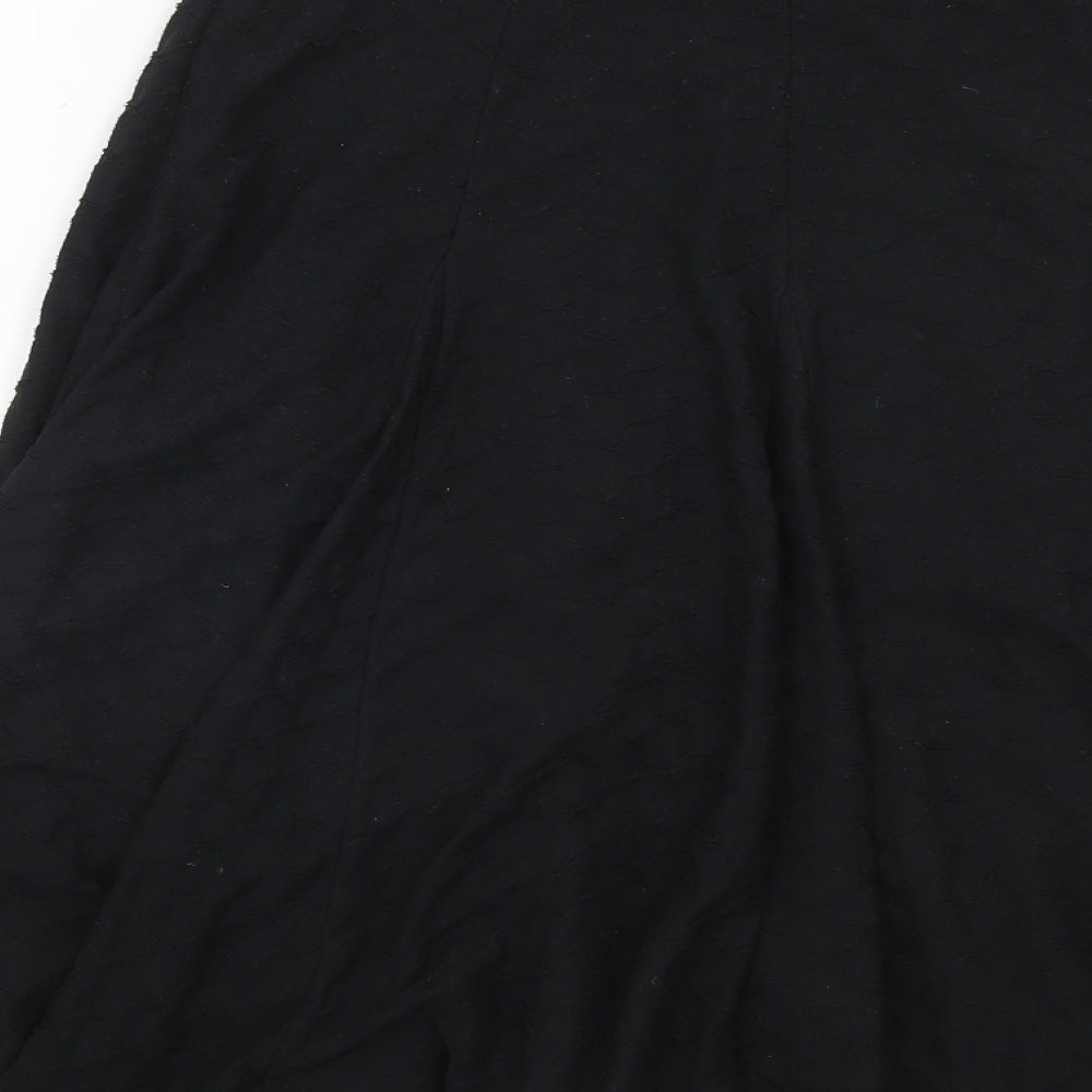 Marks and Spencer Womens Black Polyester Swing Skirt Size 10