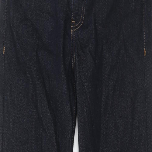 Autograph Womens Blue Cotton Straight Jeans Size 10 Regular Zip