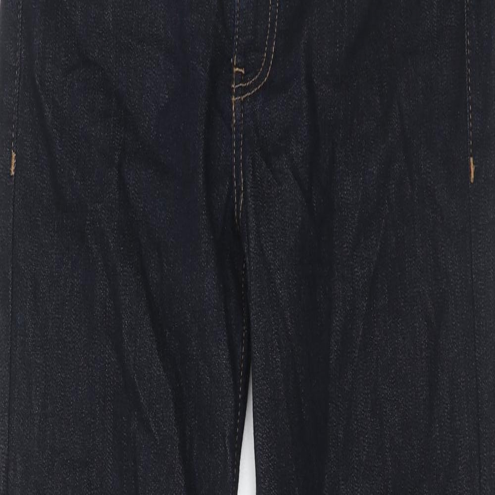 Autograph Womens Blue Cotton Straight Jeans Size 10 Regular Zip