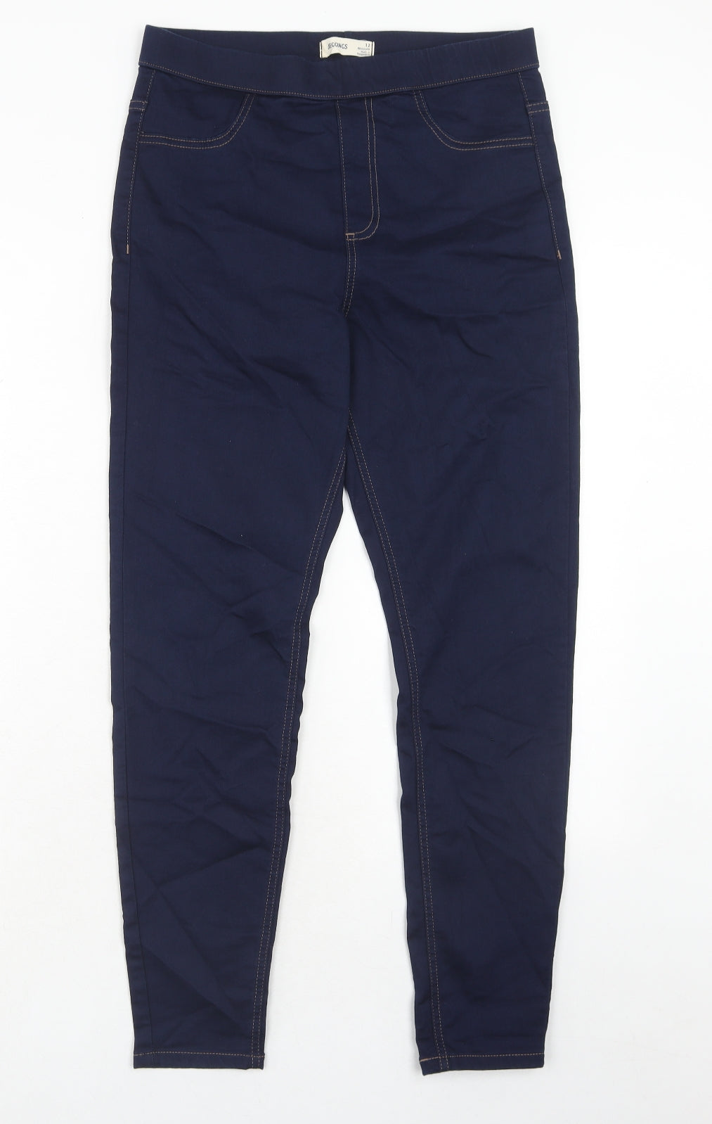 Marks and Spencer Womens Blue Cotton Jegging Jeans Size 12 Regular