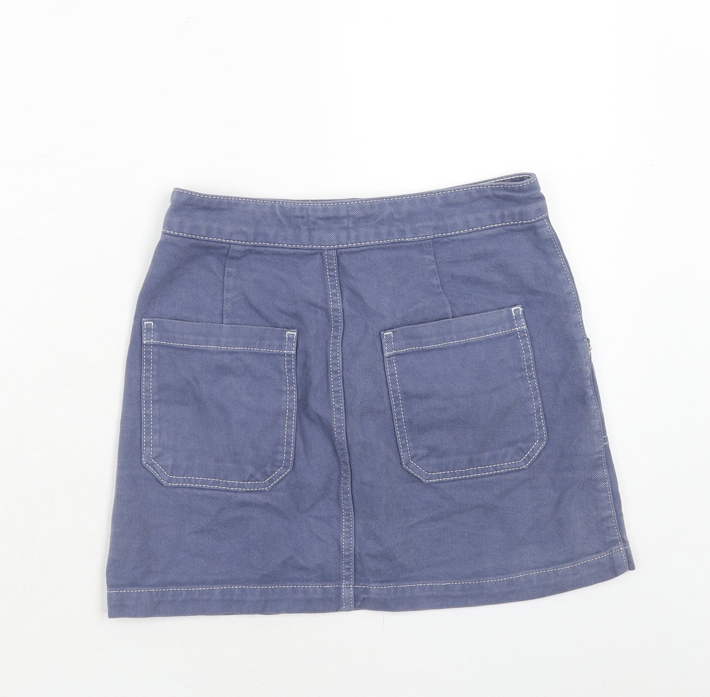 BDG Womens Purple Cotton A-Line Skirt Size 26 in Zip