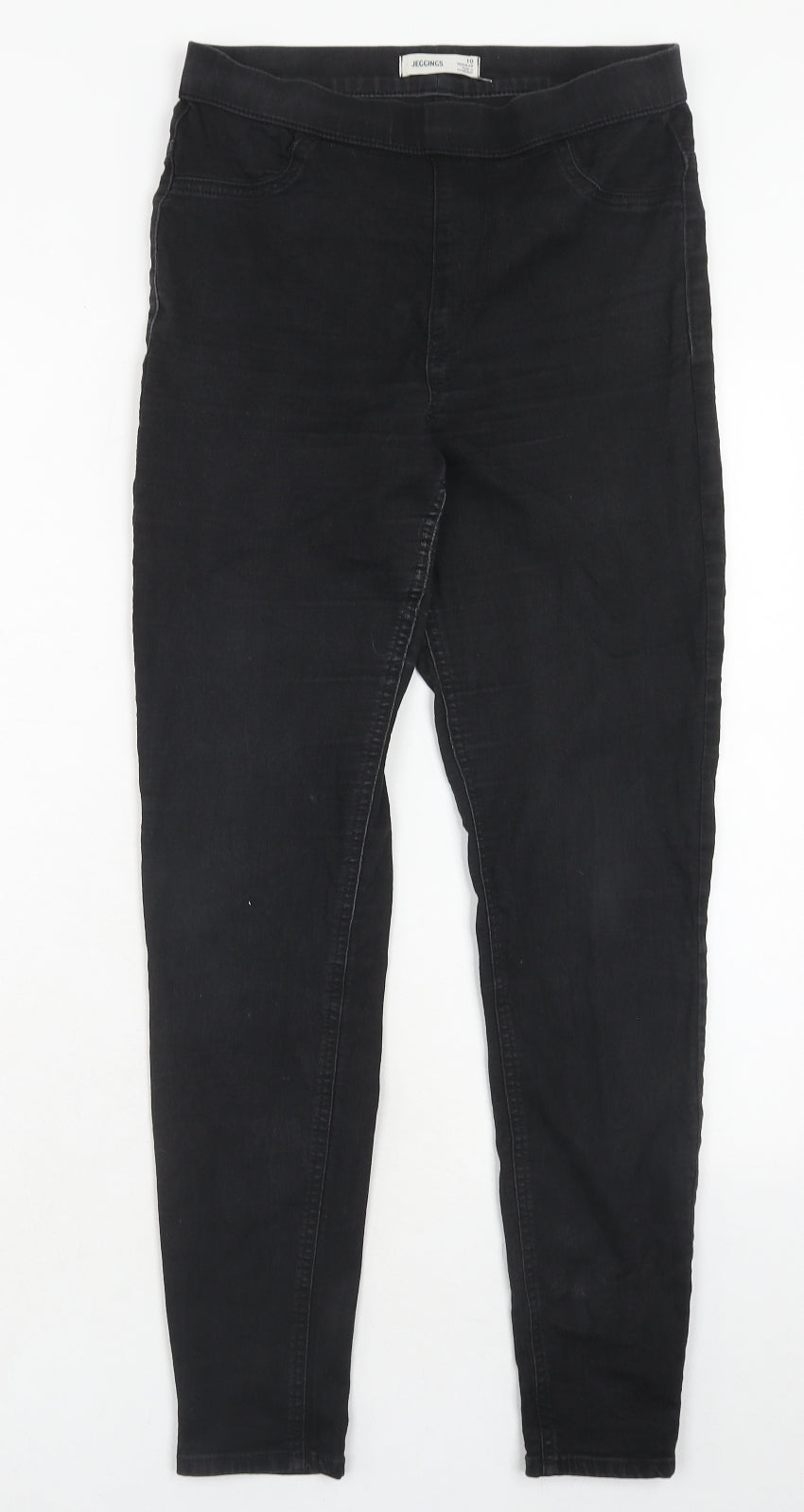 Marks and Spencer Womens Black Cotton Jegging Jeans Size 10 Regular