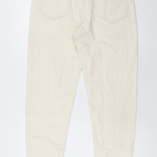 Autograph Mens Beige Cotton Skinny Jeans Size 32 in L33 in Regular Zip