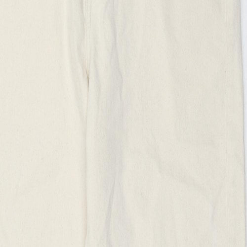 Autograph Mens Beige Cotton Skinny Jeans Size 32 in L33 in Regular Zip
