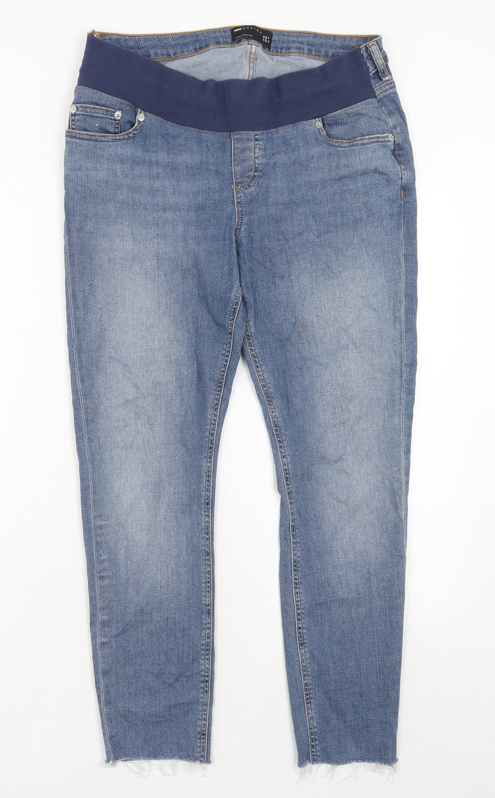 ASOS Womens Blue Cotton Skinny Jeans Size 12 Regular