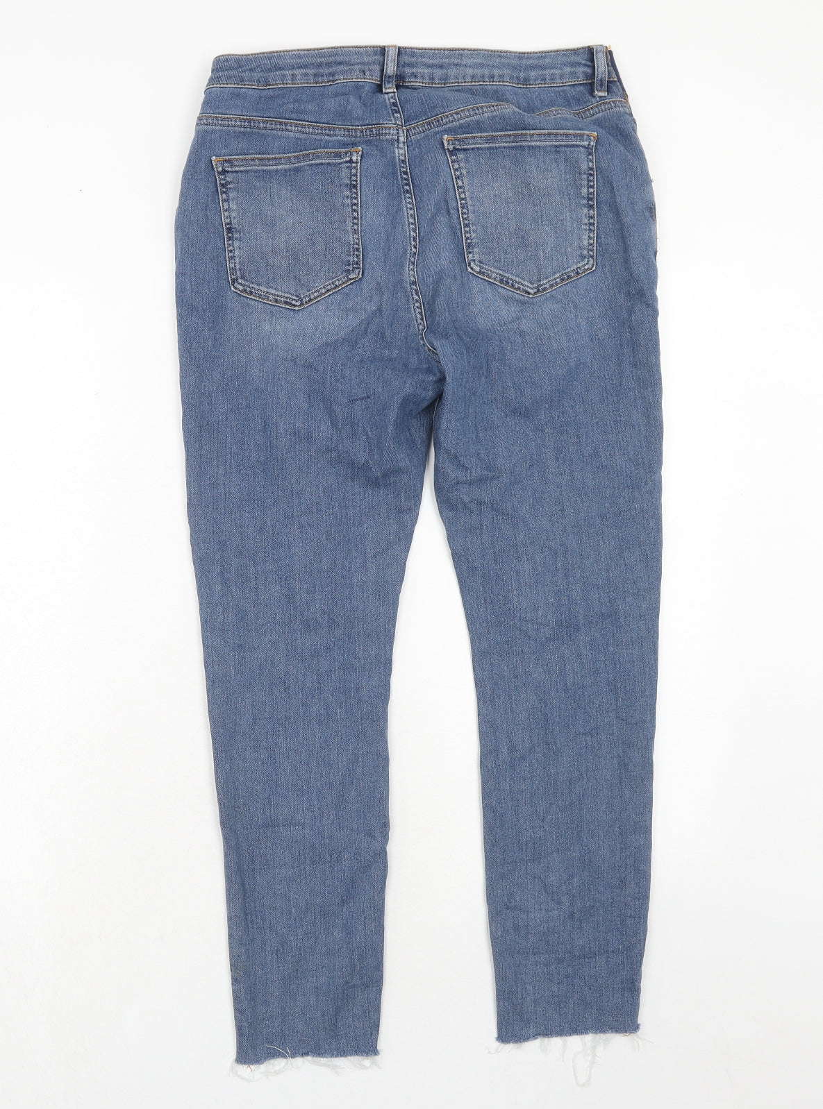 ASOS Womens Blue Cotton Skinny Jeans Size 12 Regular