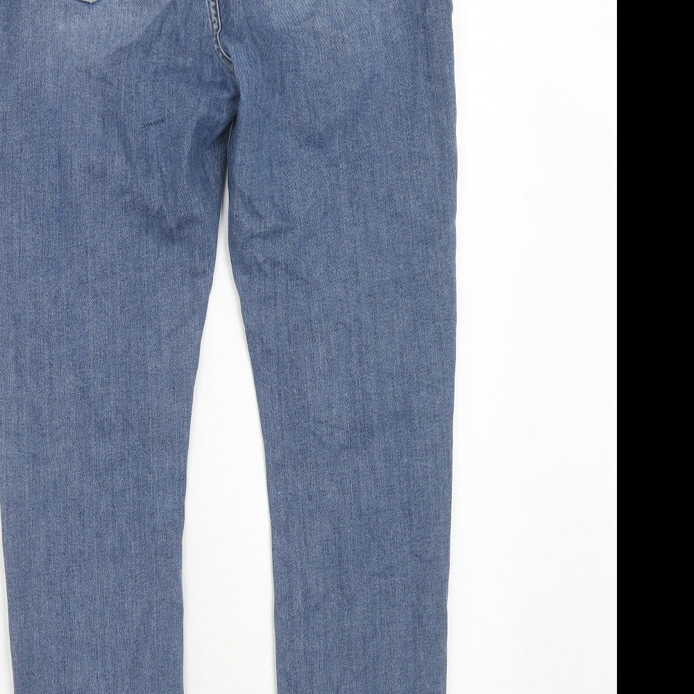 ASOS Womens Blue Cotton Skinny Jeans Size 12 Regular