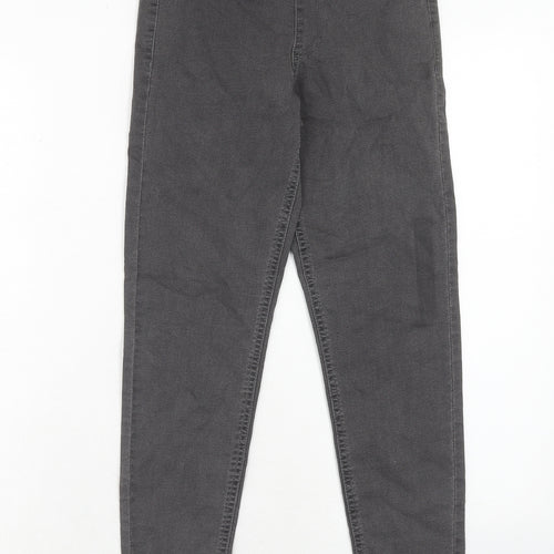 Marks and Spencer Womens Grey Cotton Jegging Jeans Size 6 Regular