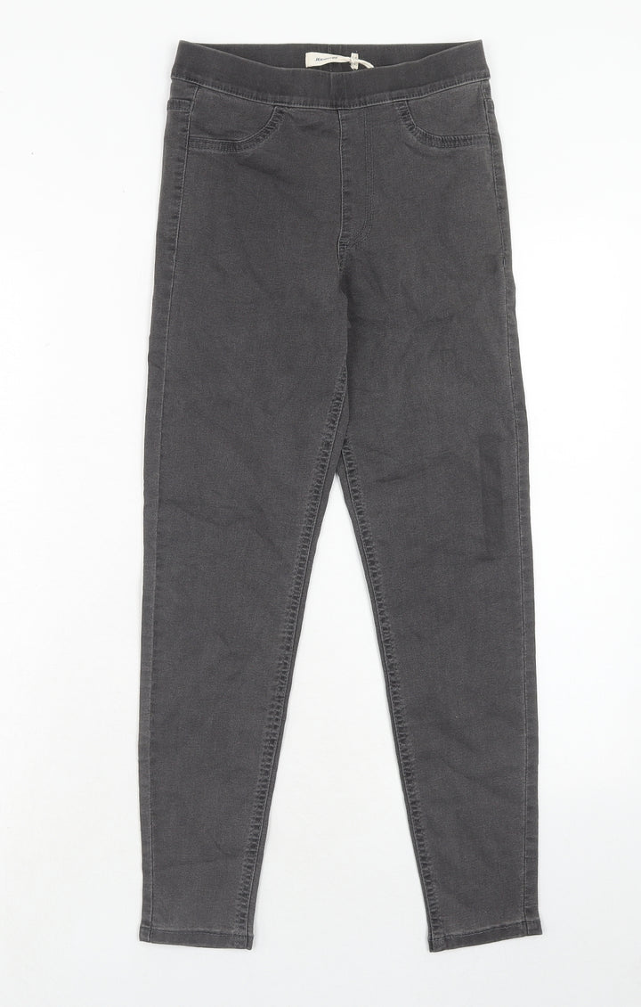 Marks and Spencer Womens Grey Cotton Jegging Jeans Size 6 Regular