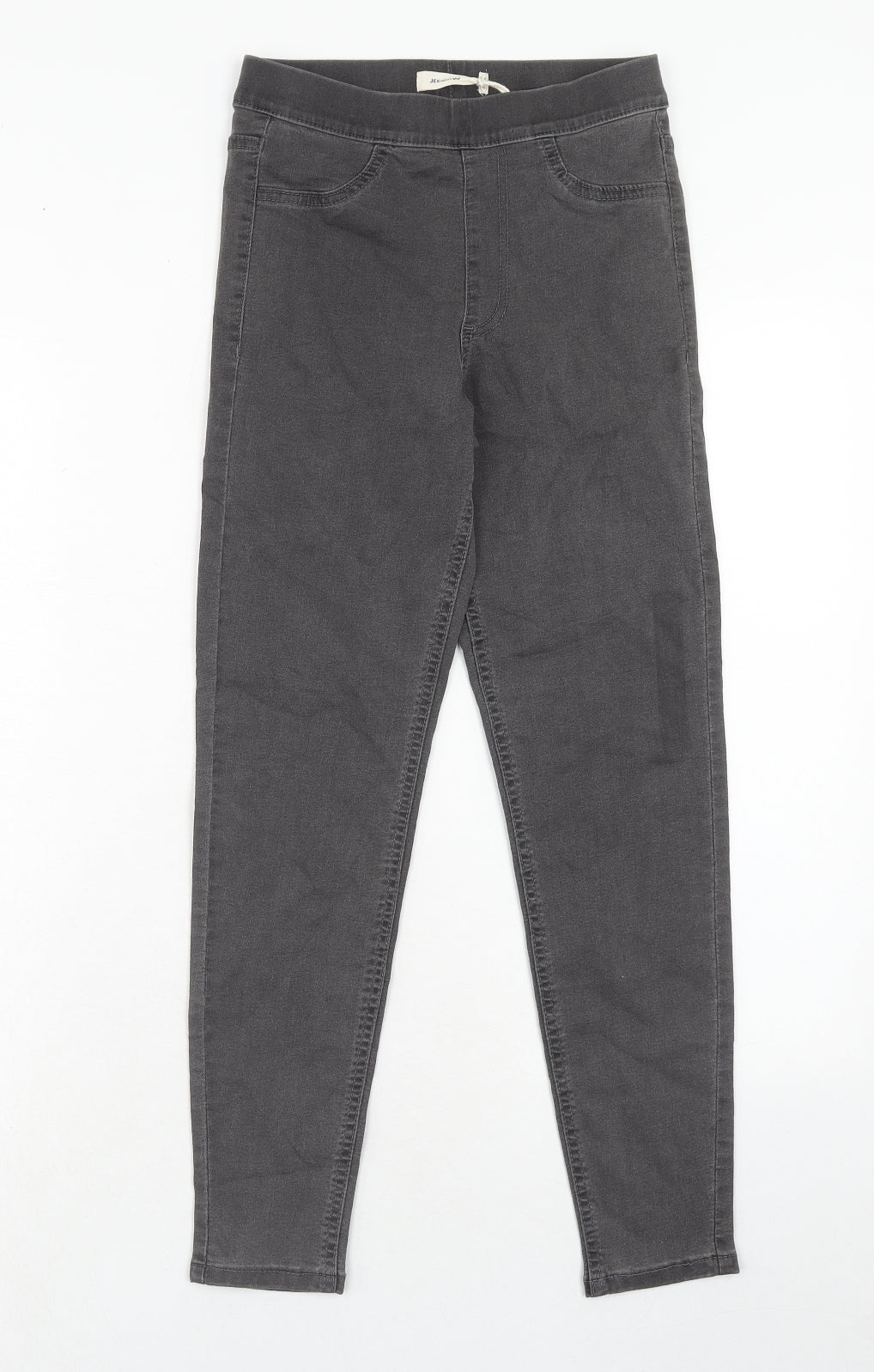 Marks and Spencer Womens Grey Cotton Jegging Jeans Size 6 Regular