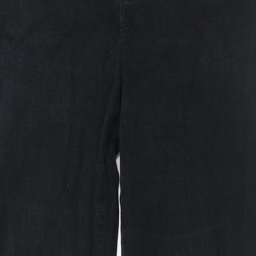 Not Your Daughters Jeans Womens Black Cotton Bootcut Jeans Size 20 Regular Zip