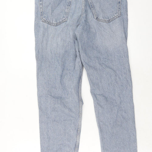 Topshop Womens Blue Cotton Skinny Jeans Size 28 L30 in Regular Zip