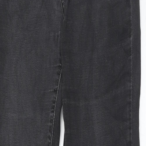 Levi's Mens Grey Cotton Straight Jeans Size 27 in Regular Zip