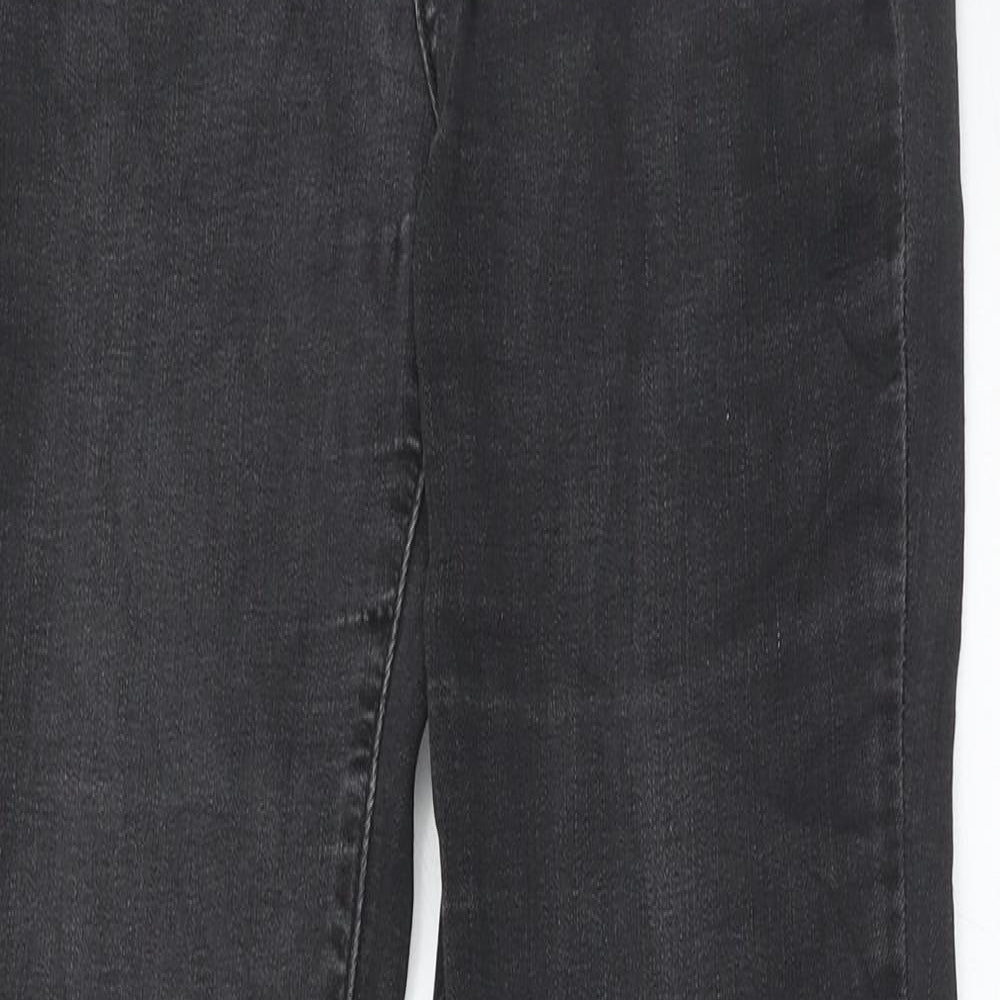 Levi's Mens Grey Cotton Straight Jeans Size 27 in Regular Zip