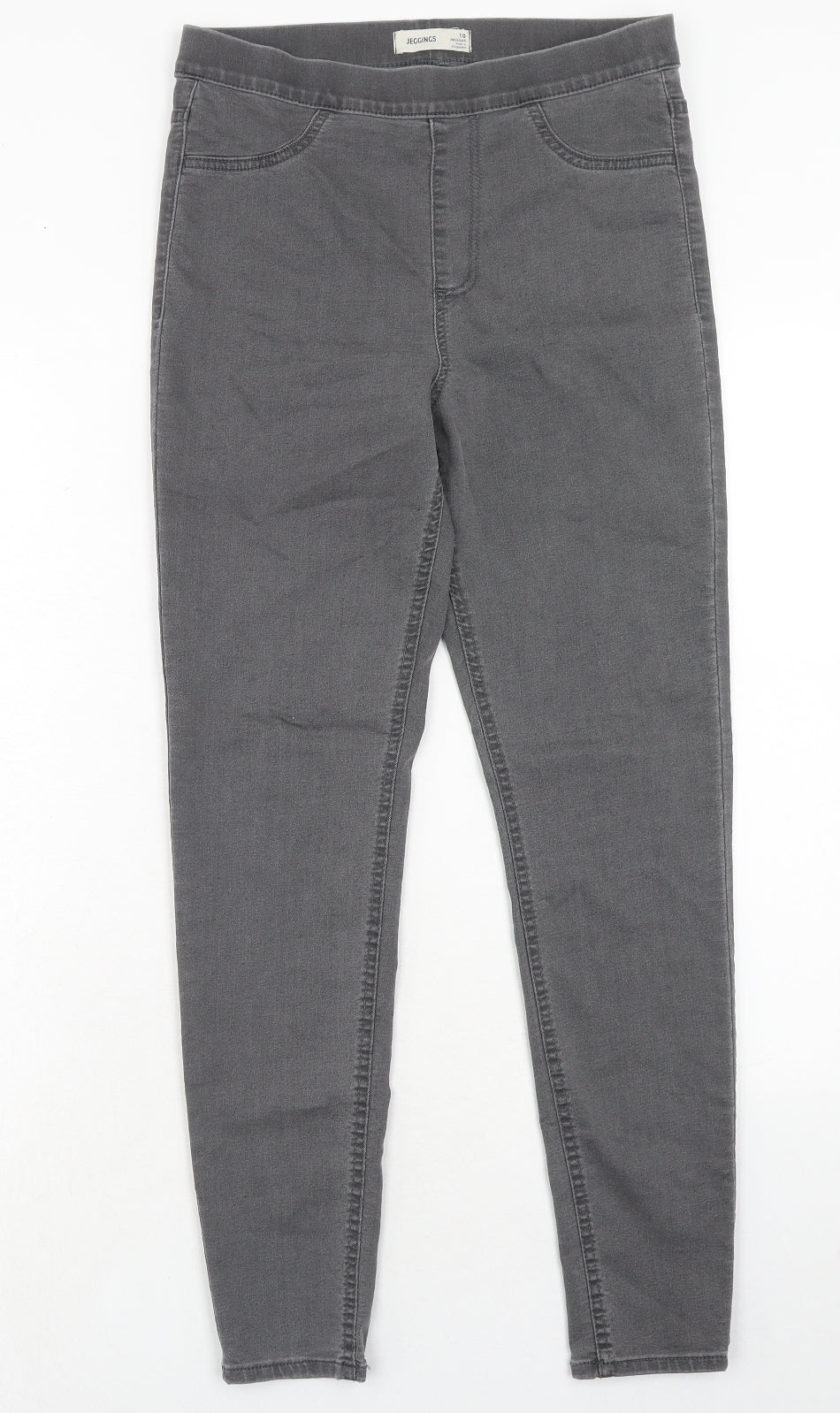 Marks and Spencer Womens Grey Cotton Jegging Jeans Size 10 Regular