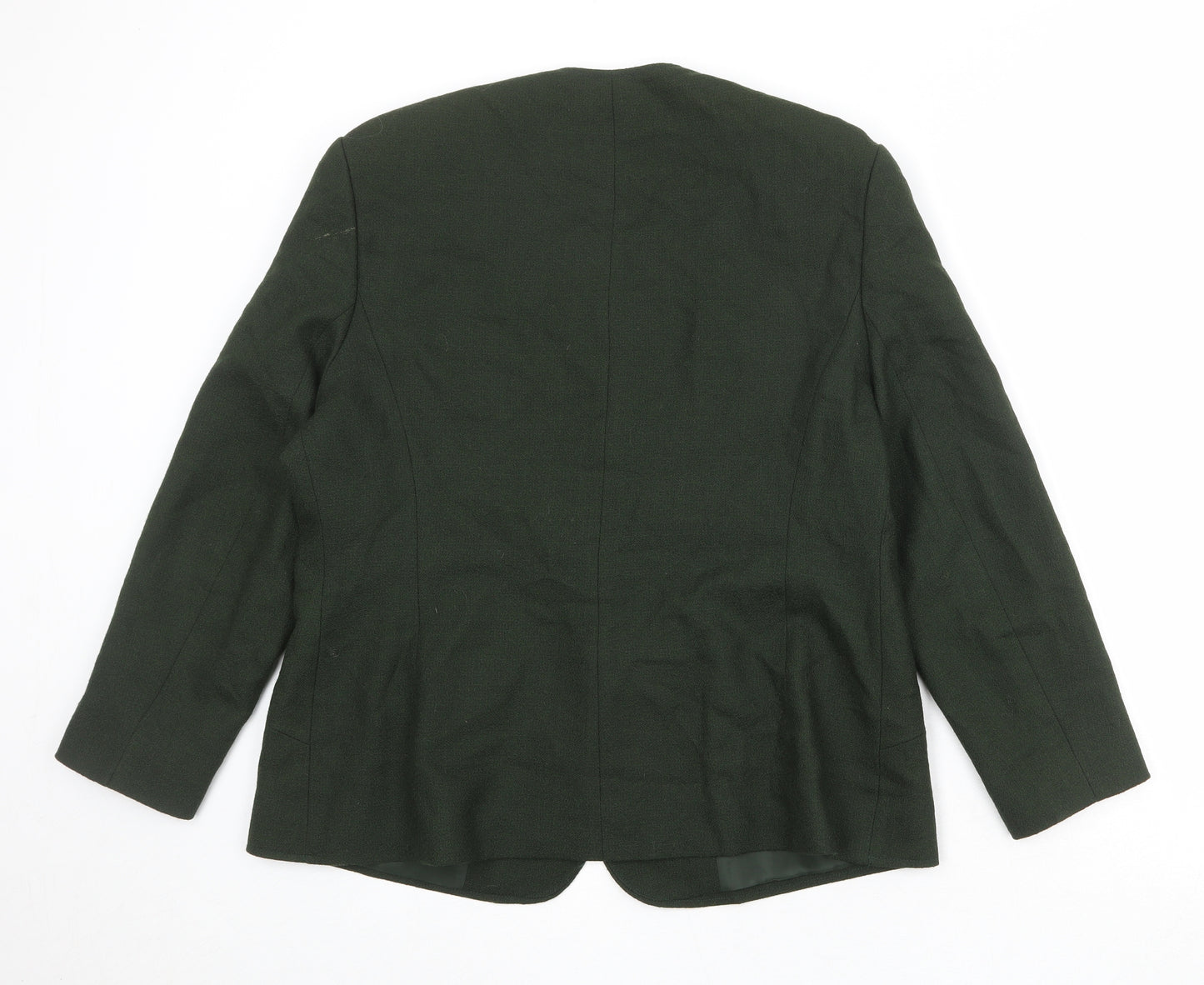 Eastex Womens Green Wool Jacket Blazer Size 16