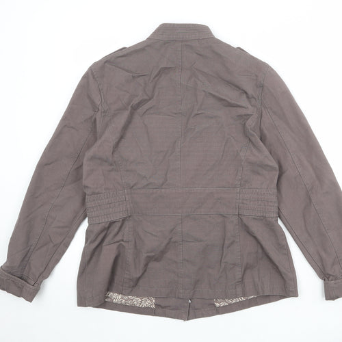 Debenhams Womens Brown Jacket Size 14 Button