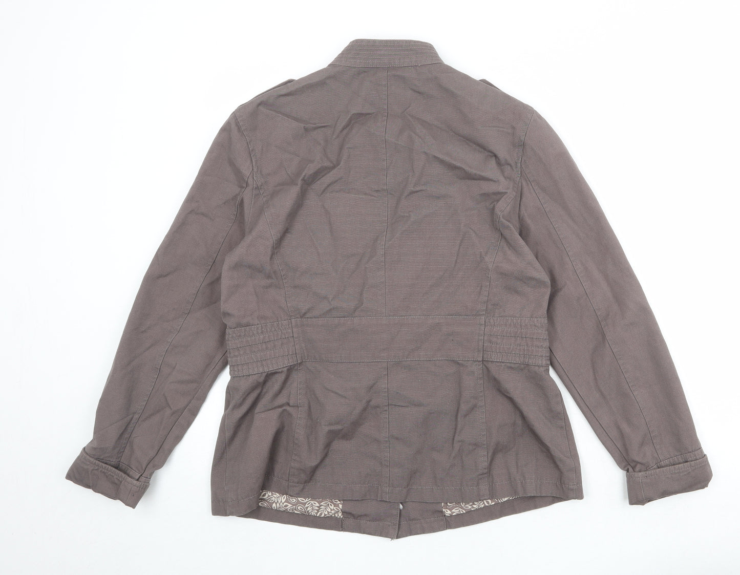 Debenhams Womens Brown Jacket Size 14 Button