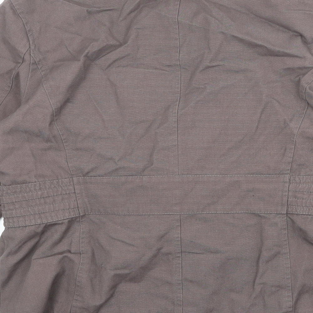 Debenhams Womens Brown Jacket Size 14 Button