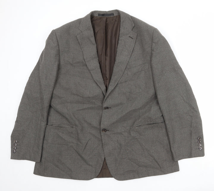 Marks and Spencer Mens Brown Polyester Jacket Suit Jacket Size 46 Regular