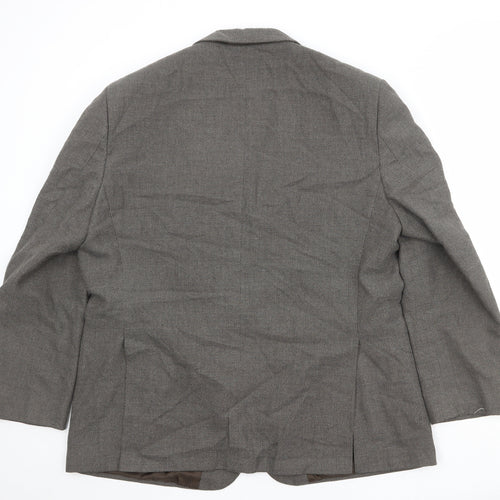 Marks and Spencer Mens Brown Polyester Jacket Suit Jacket Size 46 Regular