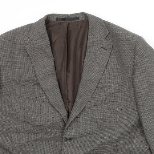 Marks and Spencer Mens Brown Polyester Jacket Suit Jacket Size 46 Regular
