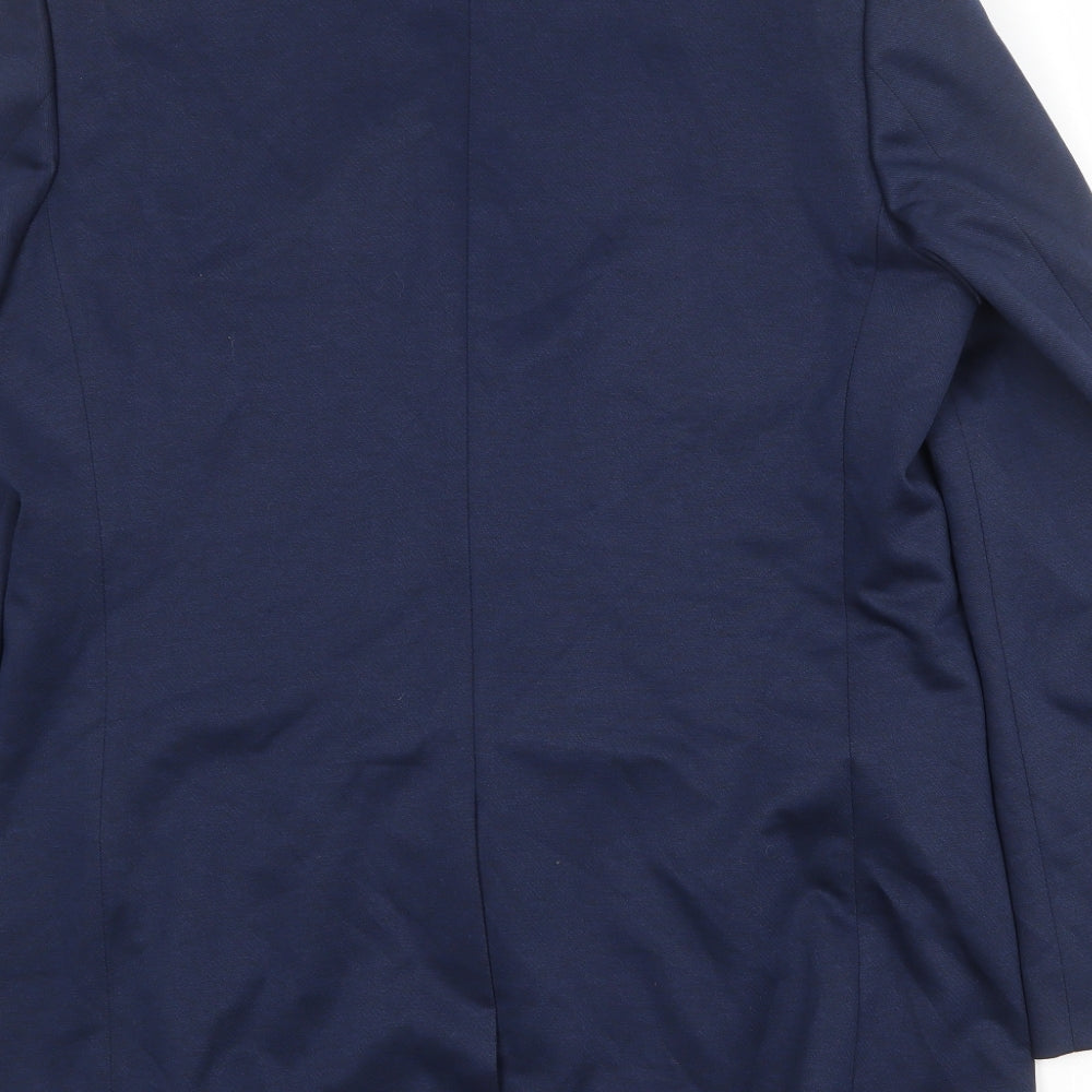 Marks and Spencer Mens Blue Polyester Jacket Suit Jacket Size 42 Regular